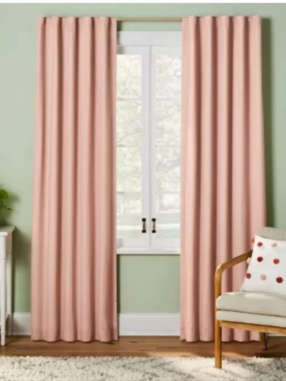 Pink/Red Blackout Curtains Cottagecore Ralph Lauren Inspired